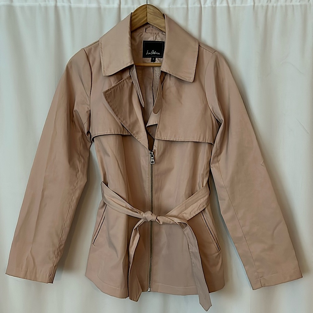 Sam Edelman Pretty in Pink Long Sleeve Belted Zippered Jacket Coat **Sz S**🌸🌸 - Picture 1 of 4